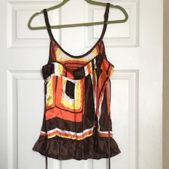 Bebe Flowy silk tank top - Picture 3 of 6